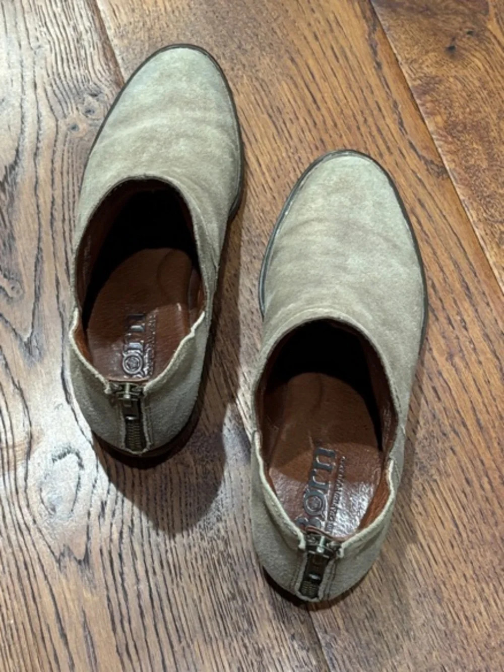 Born Women’s Suede Ankle Bootie - Taupe